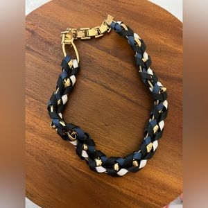 Stella & Dot Leather Statement Necklace